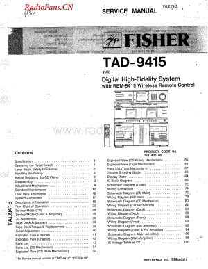 Fisher-TAD9415-mc-sm维修电路图 手册.pdf