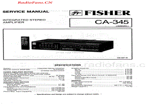 Fisher-CA345-int-sm维修电路图 手册.pdf