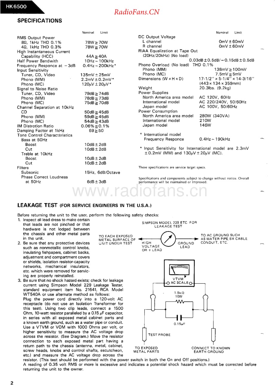 HarmanKardon-HK6500-int-sm维修电路原理图.pdf_第2页