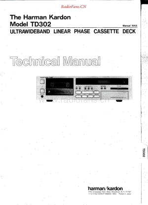 HarmanKardon-TD302-tape-sm维修电路原理图.pdf