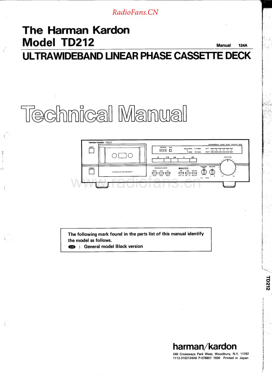 HarmanKardon-TD212-tape-sm维修电路原理图.pdf_第1页