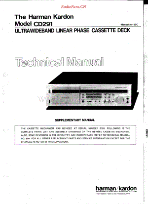 HarmanKardon-CD291-tape-sm维修电路原理图.pdf