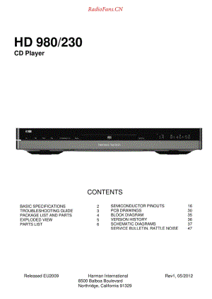 HarmanKardon-HD980.230-cd-sm维修电路原理图.pdf