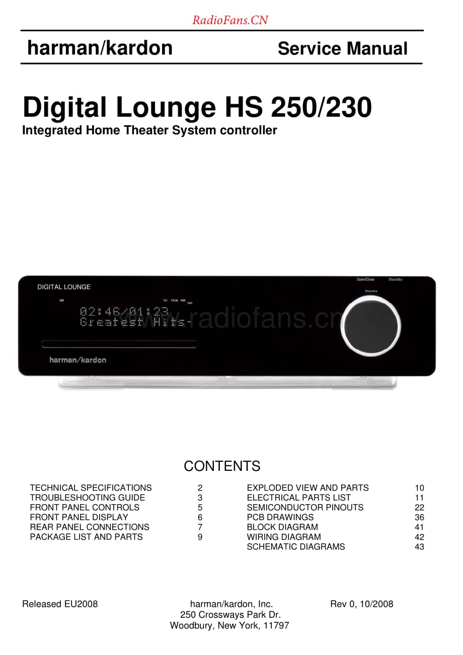 HarmanKardon-HS250.230-hcs-sm维修电路原理图.pdf_第1页