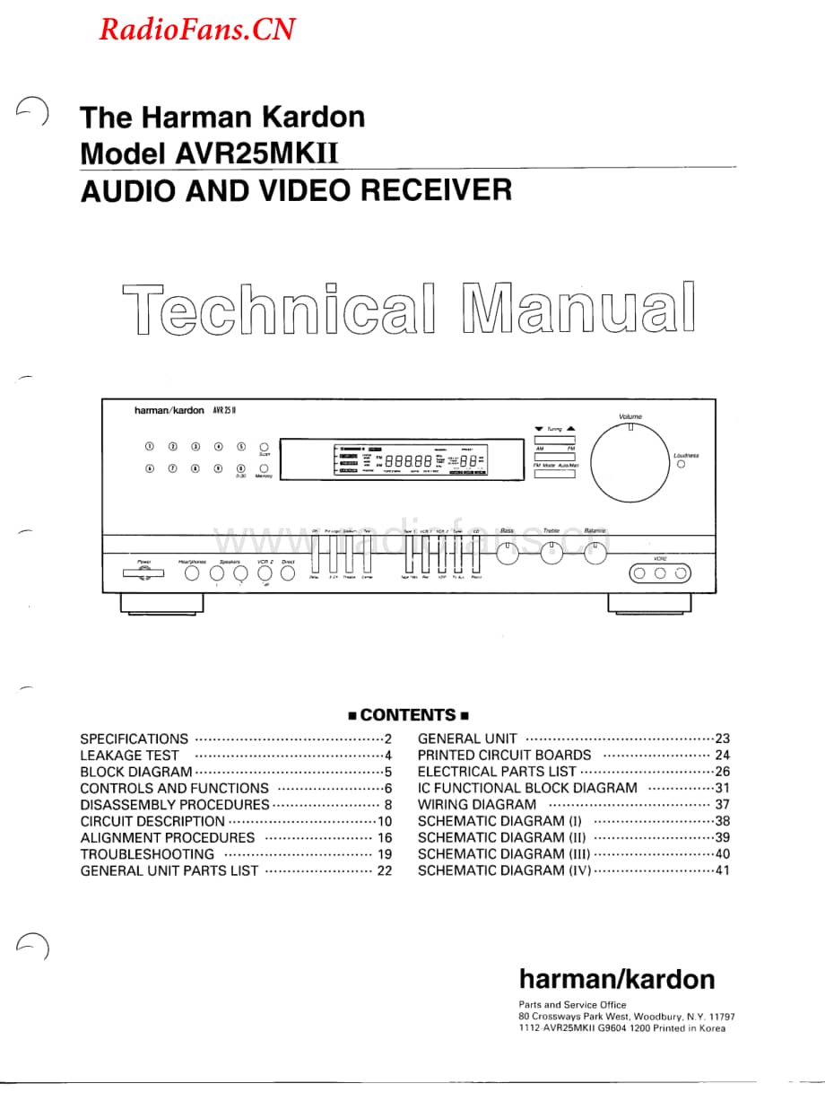 HarmanKardon-AVR25MK2-avr-sm维修电路图 手册.pdf_第1页