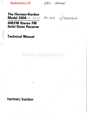 HarmanKardon-330B-rec-sm维修电路图 手册.pdf