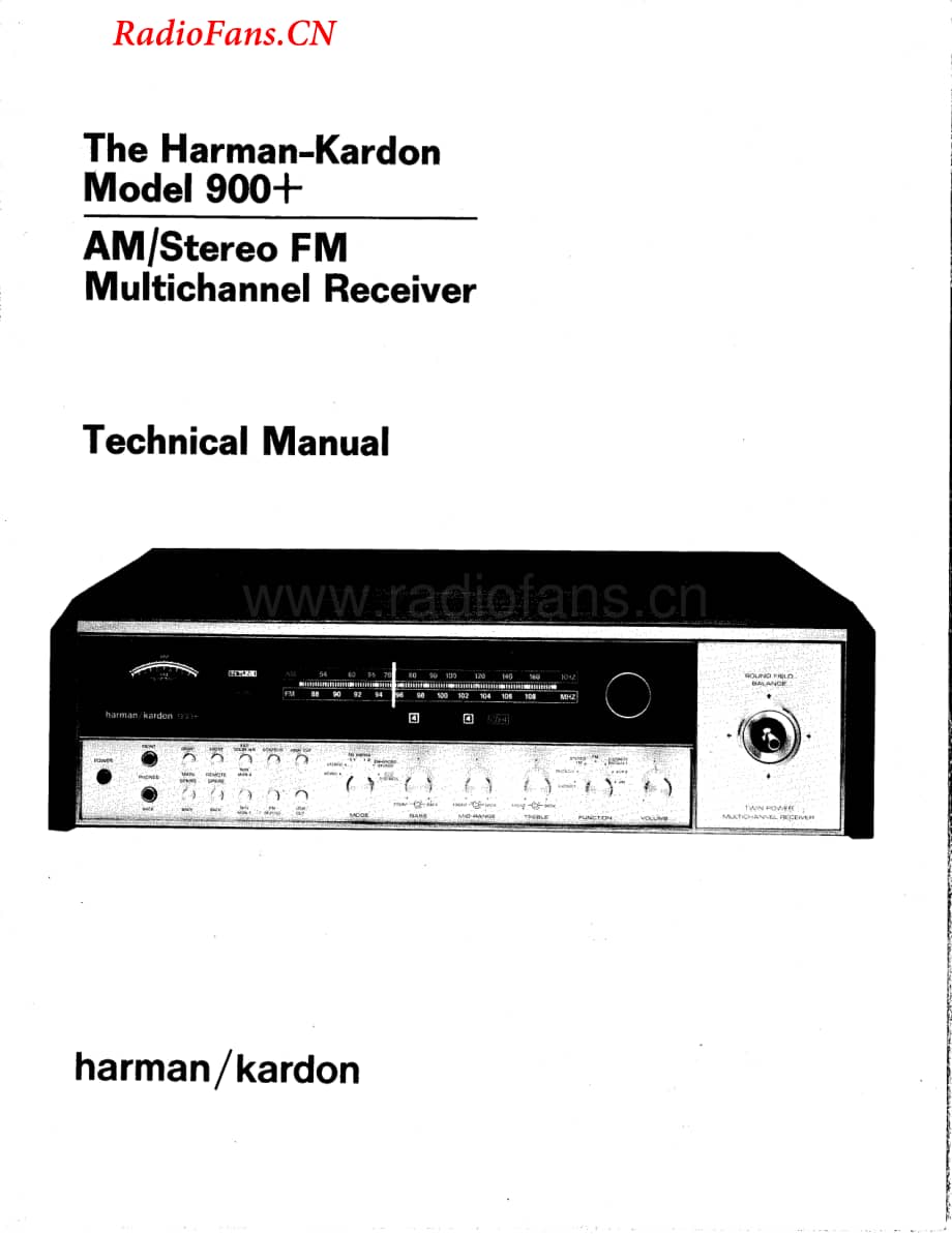 HarmanKardon-900+rec-sm维修电路图 手册.pdf_第1页