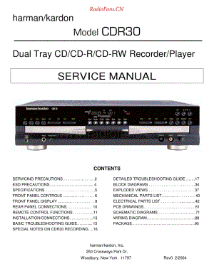 HarmanKardon-CDR30-cd-sm维修电路原理图.pdf