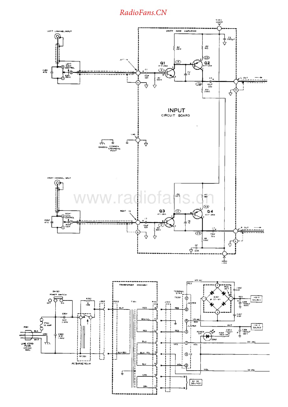 Heathkit-AA1640-pwr-sch维修电路原理图.pdf_第1页