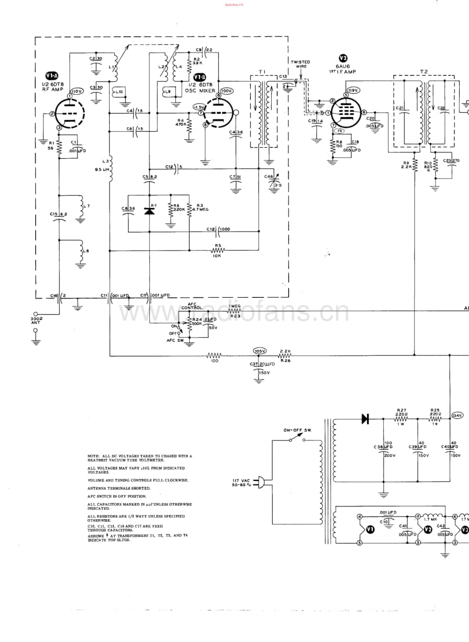 Heathkit-FM4A-tun-sch维修电路原理图.pdf_第1页