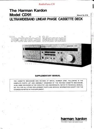 HarmanKardon-CD91-tape-sm维修电路原理图.pdf