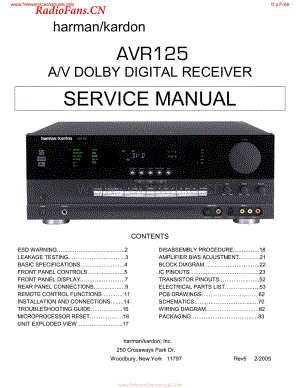 HarmanKardon-AVR125-avr-sm维修电路图 手册.pdf