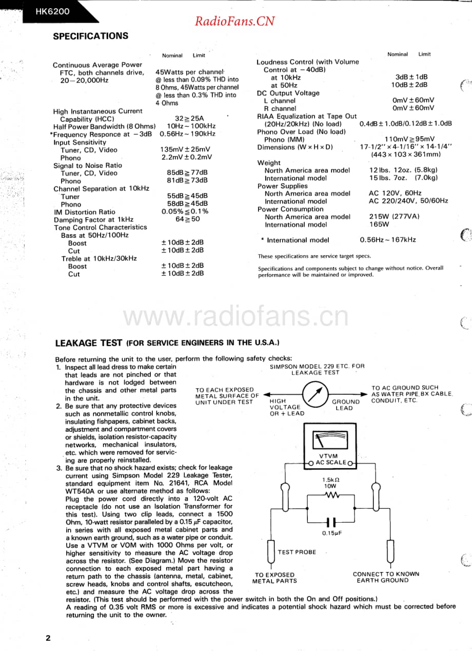 HarmanKardon-HK6200-int-sm维修电路原理图.pdf_第2页