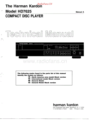 HarmanKardon-HD7625-cd-sm维修电路原理图.pdf