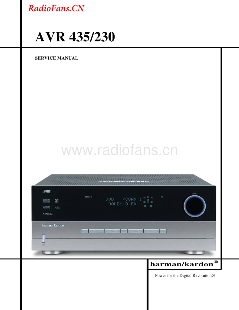 HarmanKardon-AVR435.230-avr-sm维修电路图 手册.pdf_第1页