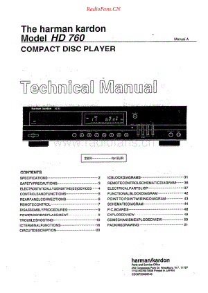 HarmanKardon-HD760-cd-sm维修电路原理图.pdf