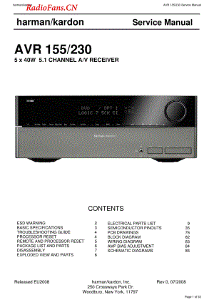 HarmanKardon-AVR155.230-avr-sm维修电路图 手册.pdf