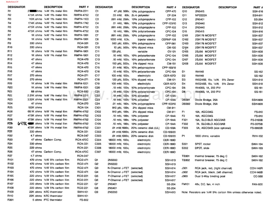 Hafler-XL600-pwr-sch维修电路图 手册.pdf_第3页