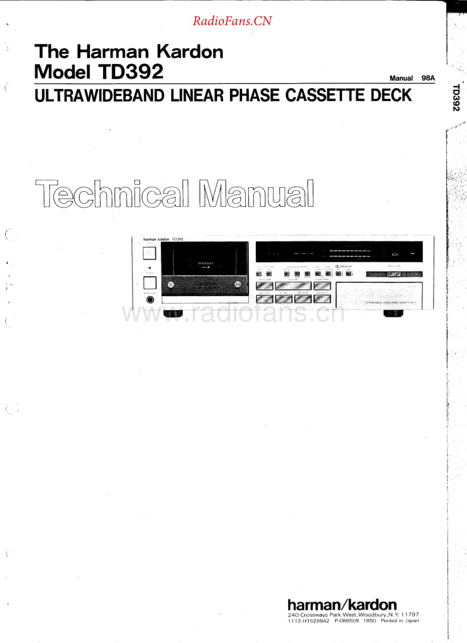 HarmanKardon-TD392-tape-sm维修电路原理图.pdf_第1页