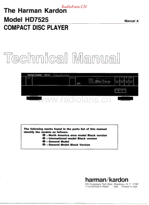 HarmanKardon-HD7525-cd-sm维修电路原理图.pdf