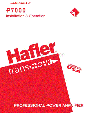 Hafler-P7000-pwr-sm维修电路图 手册.pdf