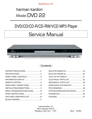 HarmanKardon-DVD22-cd-sm2维修电路原理图.pdf