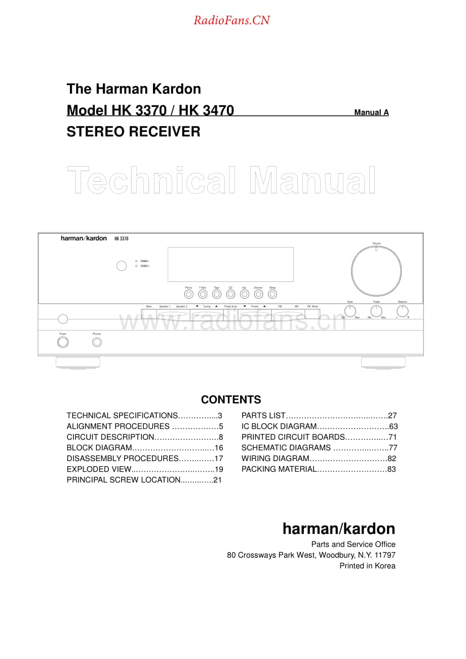 HarmanKardon-HK3370-rec-sm1维修电路原理图.pdf_第1页