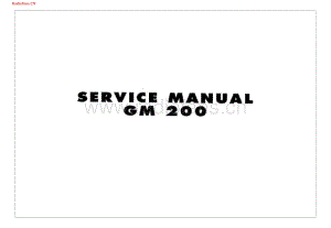 Graaf-GM200-pwr-sm维修电路图 手册.pdf