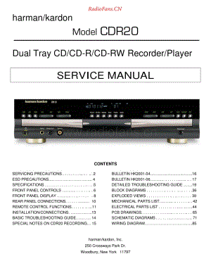 HarmanKardon-CDR20-cd-sm维修电路原理图.pdf