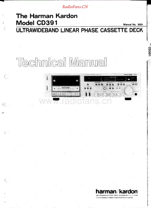 HarmanKardon-CD391-tape-sm维修电路原理图.pdf