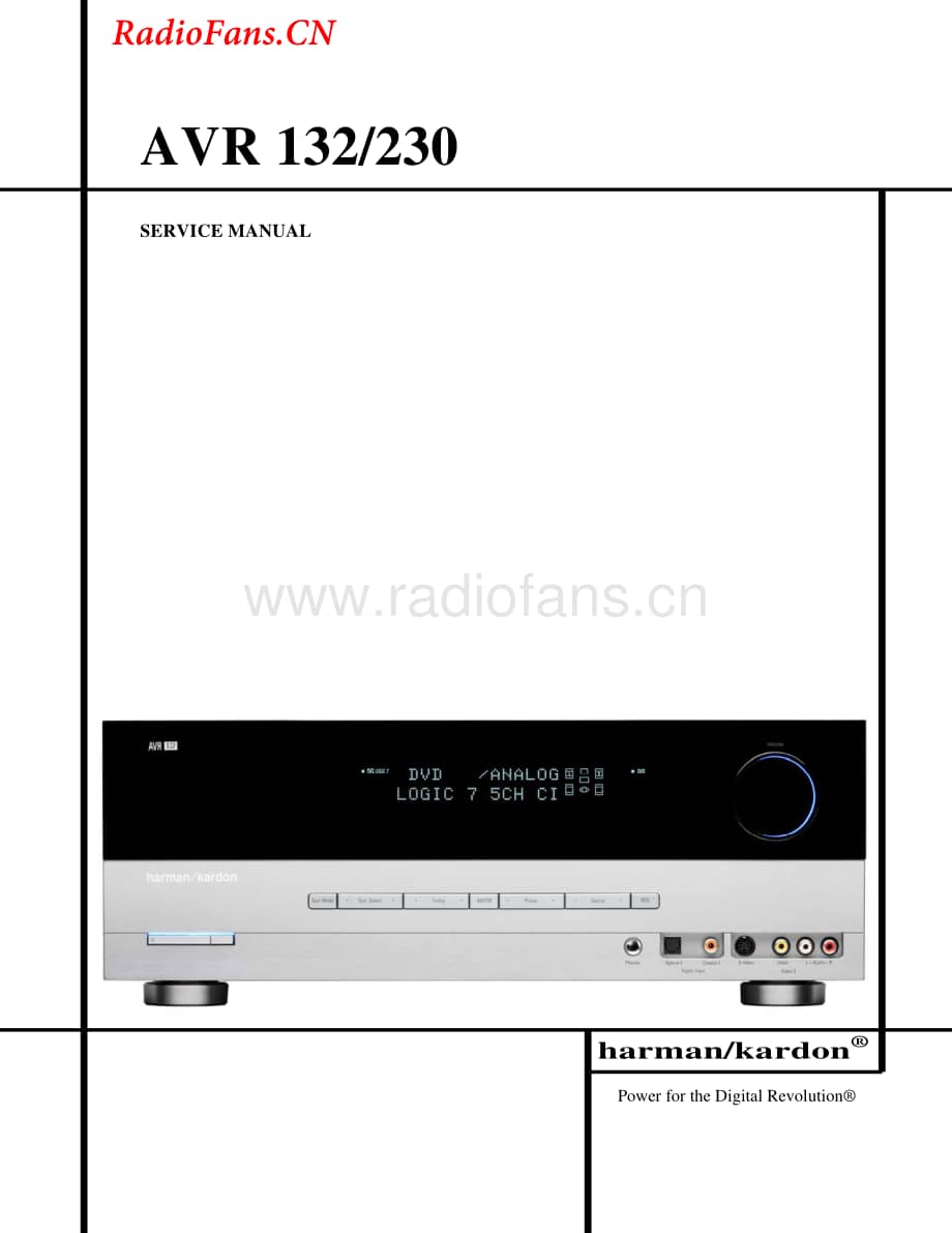 HarmanKardon-AVR132.230-avr-sm维修电路图 手册.pdf_第1页
