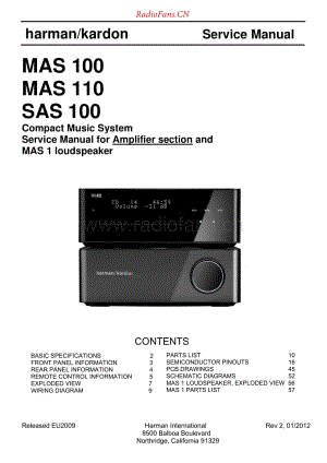 HarmanKardon-MAS110-cms-sm1维修电路原理图.pdf