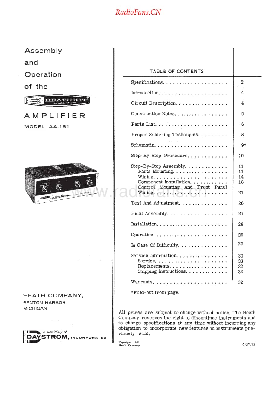 Heathkit-AA181-int-sm1维修电路原理图.pdf_第2页