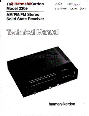 HarmanKardon-230E-rec-sm维修电路图 手册.pdf