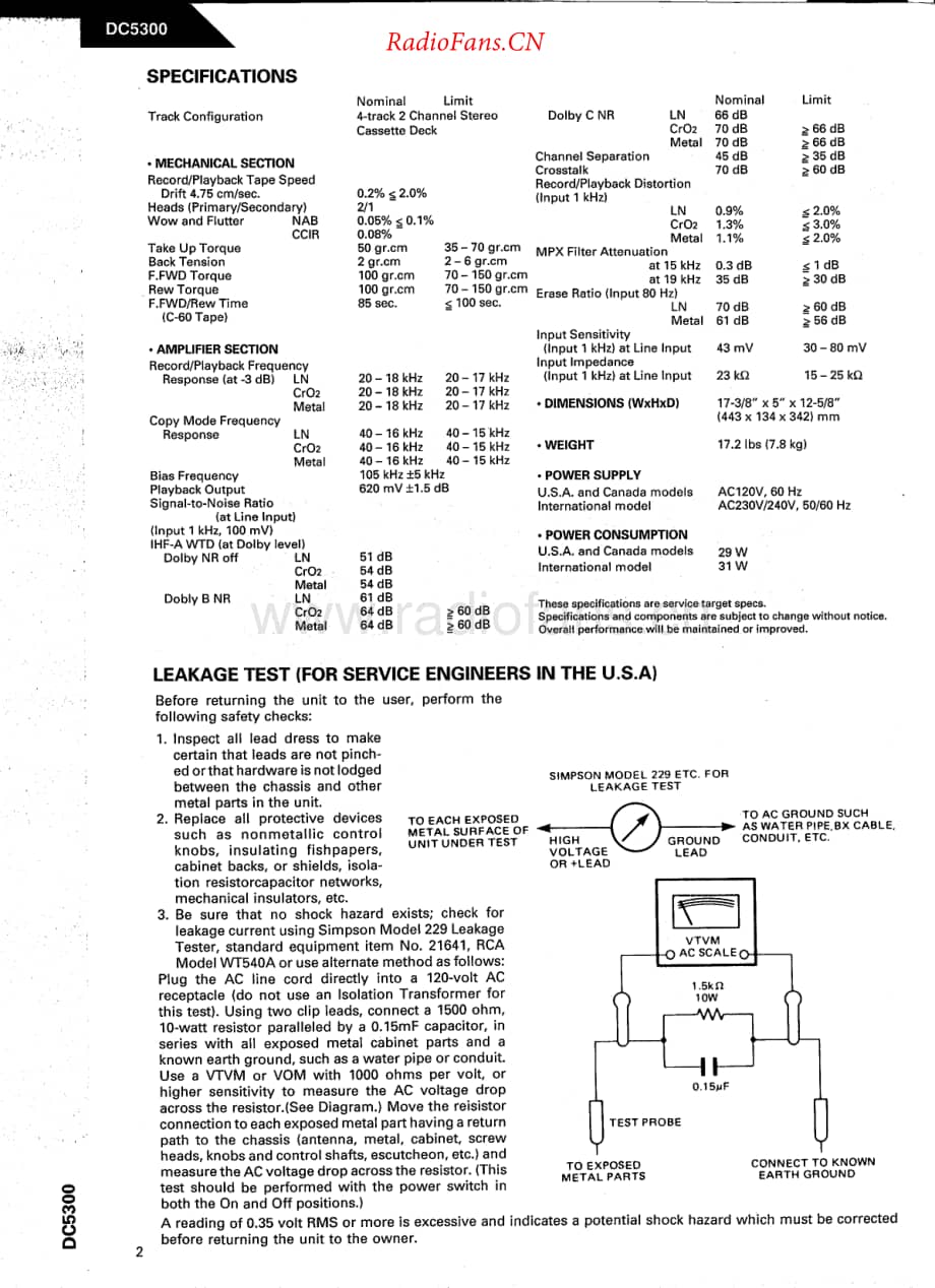 HarmanKardon-DC5300-tape-sm维修电路原理图.pdf_第2页