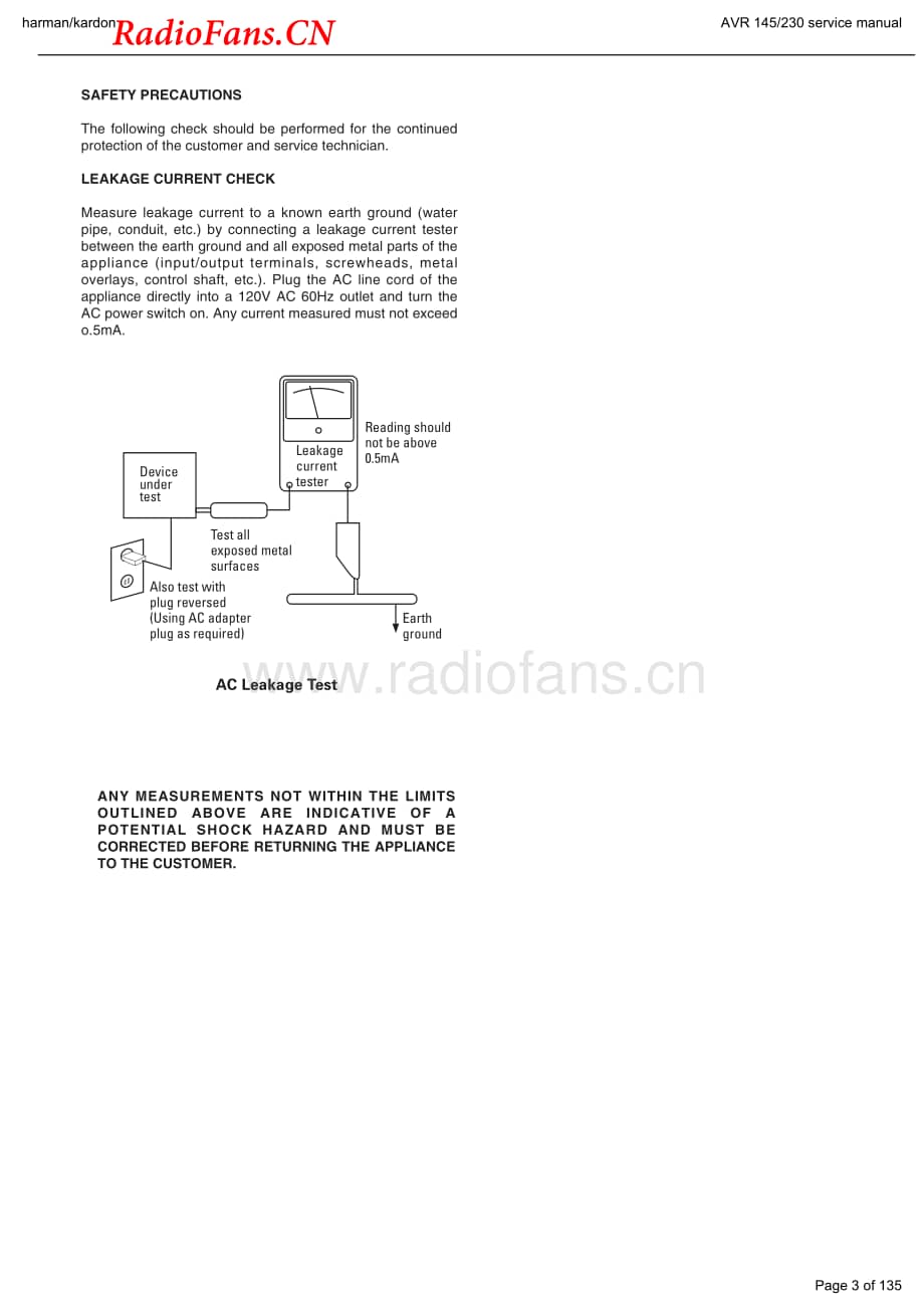 HarmanKardon-AVR145-av-sm维修电路图 手册.pdf_第3页