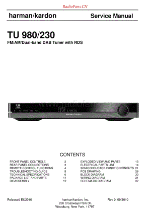 HarmanKardon-TU980.230-tun-sm维修电路原理图.pdf