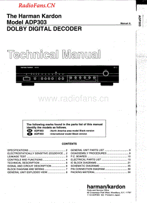 HarmanKardon-ADP303-ddd-sm维修电路图 手册.pdf