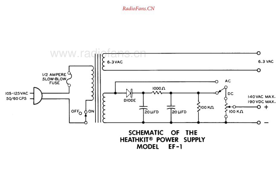 Heathkit-EF1-psu-sch维修电路原理图.pdf_第1页