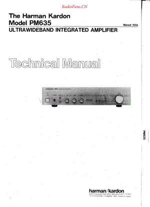 HarmanKardon-PM635-int-sm维修电路原理图.pdf