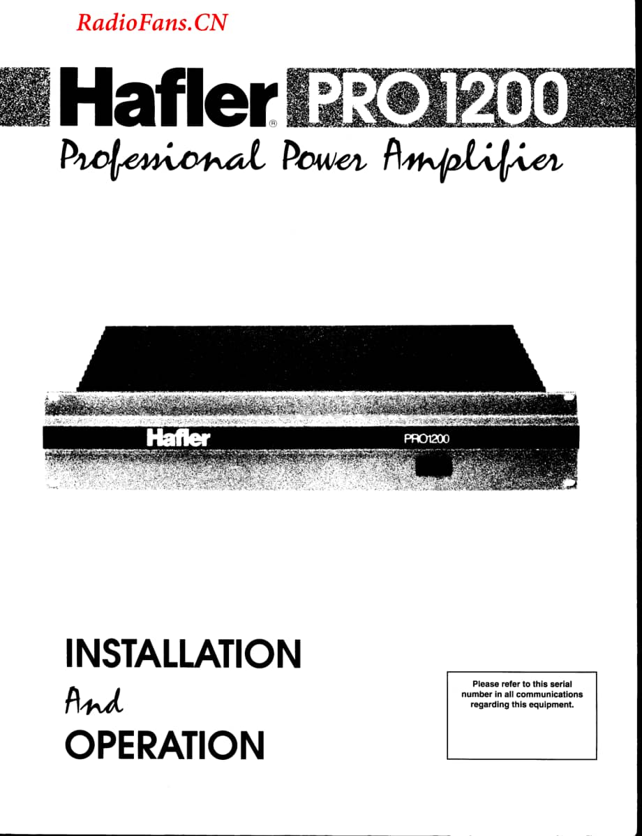 Hafler-PRO1200-pwr-sm维修电路图 手册.pdf_第1页