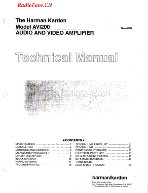 HarmanKardon-AVI200-avr-sm维修电路图 手册.pdf