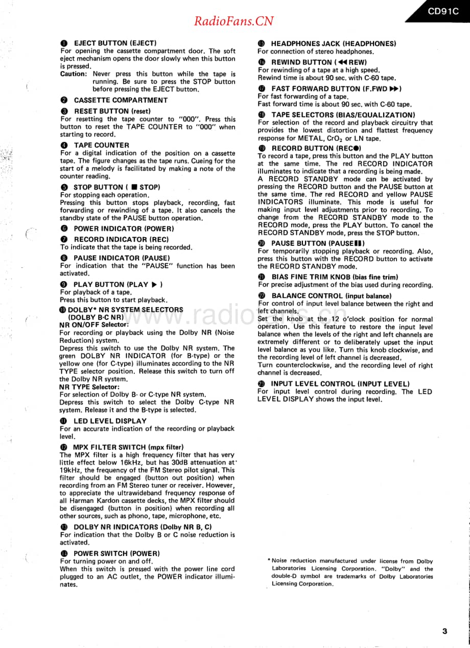 HarmanKardon-CD91C-tape-sm维修电路原理图.pdf_第3页