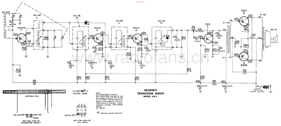 Heathkit-XR2-rad-sch维修电路原理图.pdf_第1页