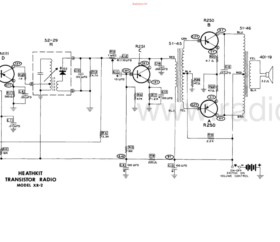 Heathkit-XR2-rad-sch维修电路原理图.pdf_第3页