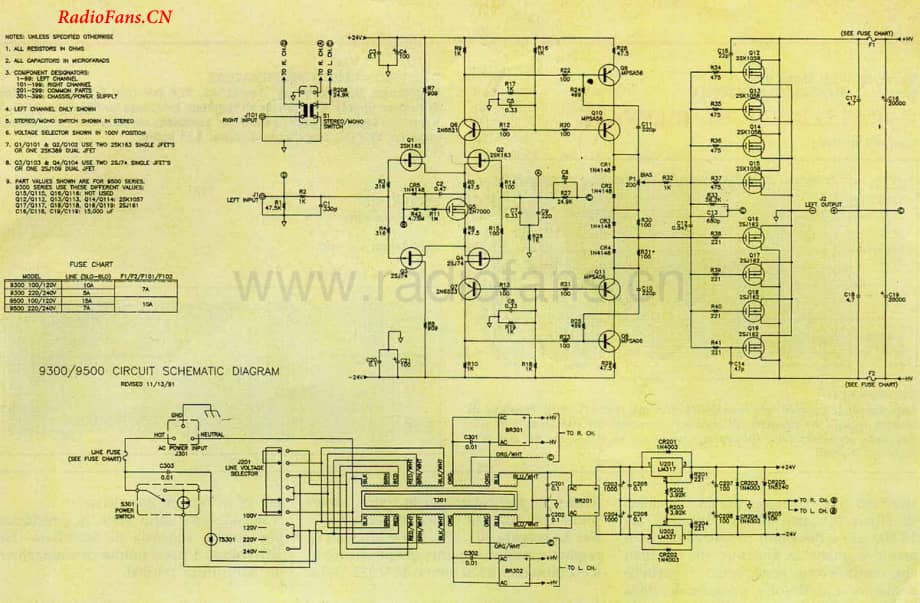Hafler-9300-pwr-sch维修电路图 手册.pdf_第1页