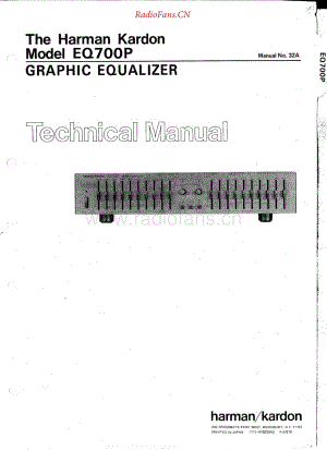 HarmanKardon-EQ700P-eq-sm维修电路原理图.pdf