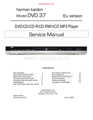 HarmanKardon-DVD37.230-cd-sm维修电路原理图.pdf