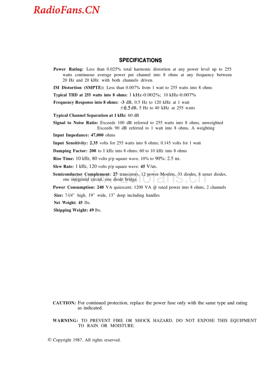 Hafler-DH500-pwr-sm维修电路图 手册.pdf_第2页