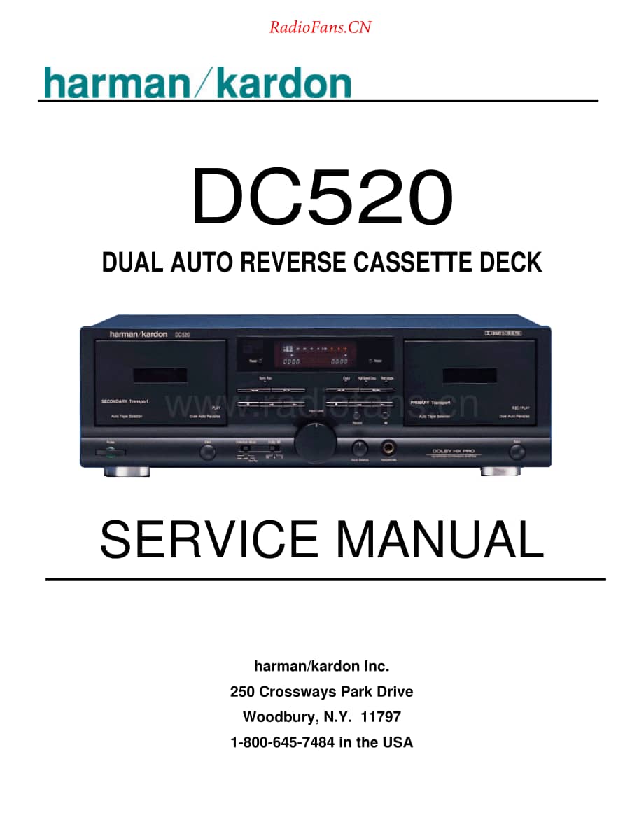 HarmanKardon-DC520-tape-sm维修电路原理图.pdf_第1页